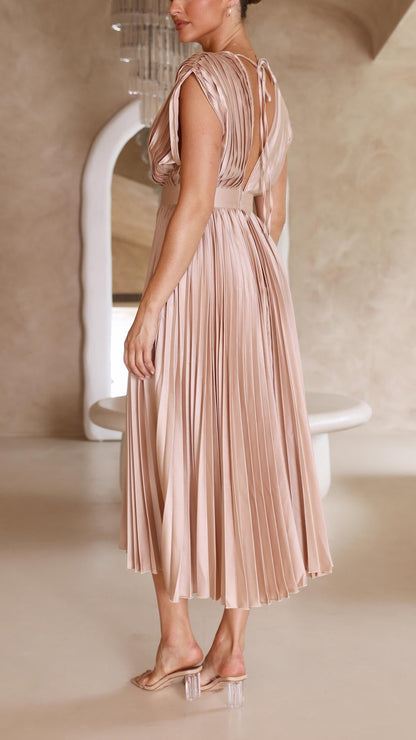 Whitney | Pleated Maxi Dress