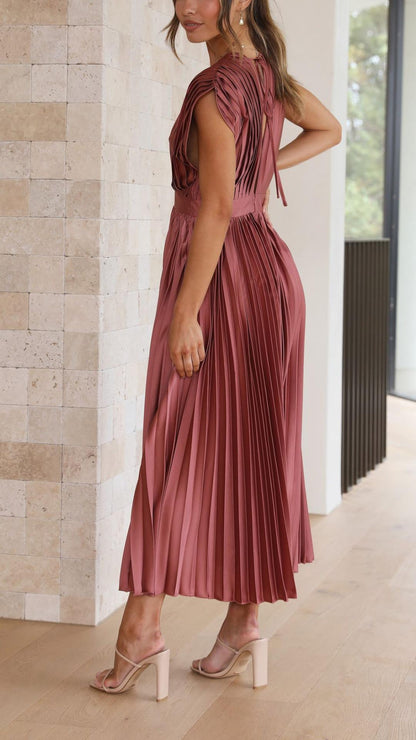 Whitney | Pleated Maxi Dress