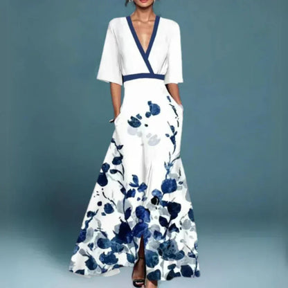 Kirsten | Elegant Floral Wrap Dress