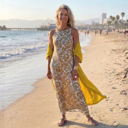 Halle | Elegant Dress with Cardigan