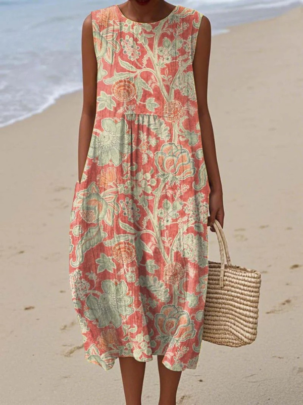 Angelina | Floral Midi Dress