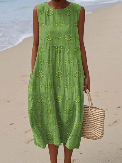 Loretta | Patterned Midi Dress