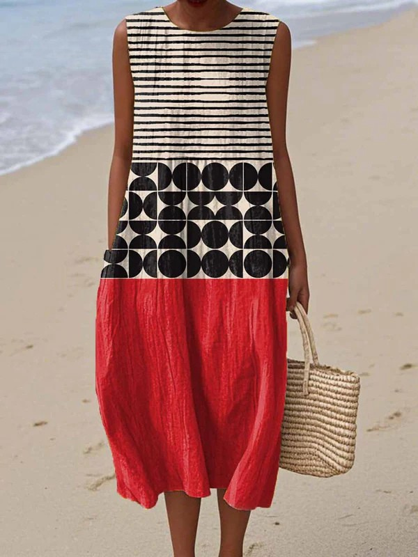 Calla | Colourblock Midi Dress