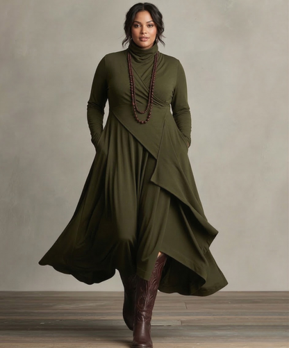 Brynn | Elegant Draped Dress