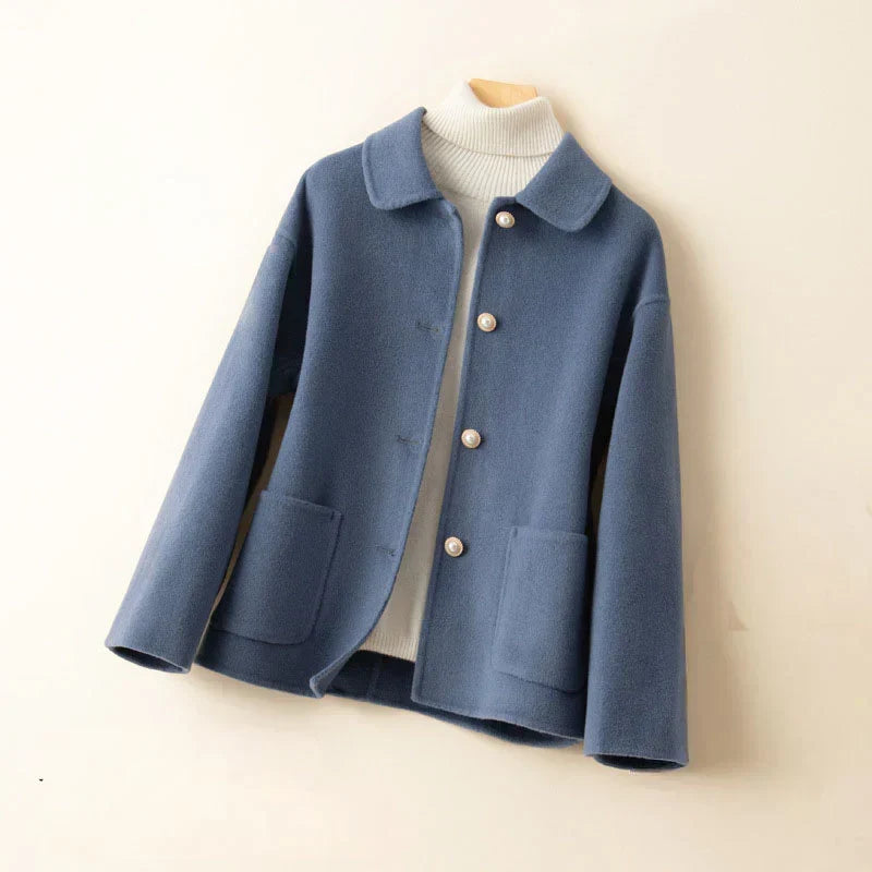 Danielle – Elegant Pearl Button Jacket