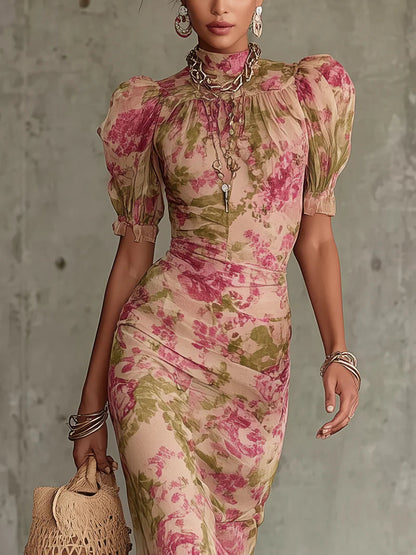 Emersyn | Vintage Rose Maxi Dress
