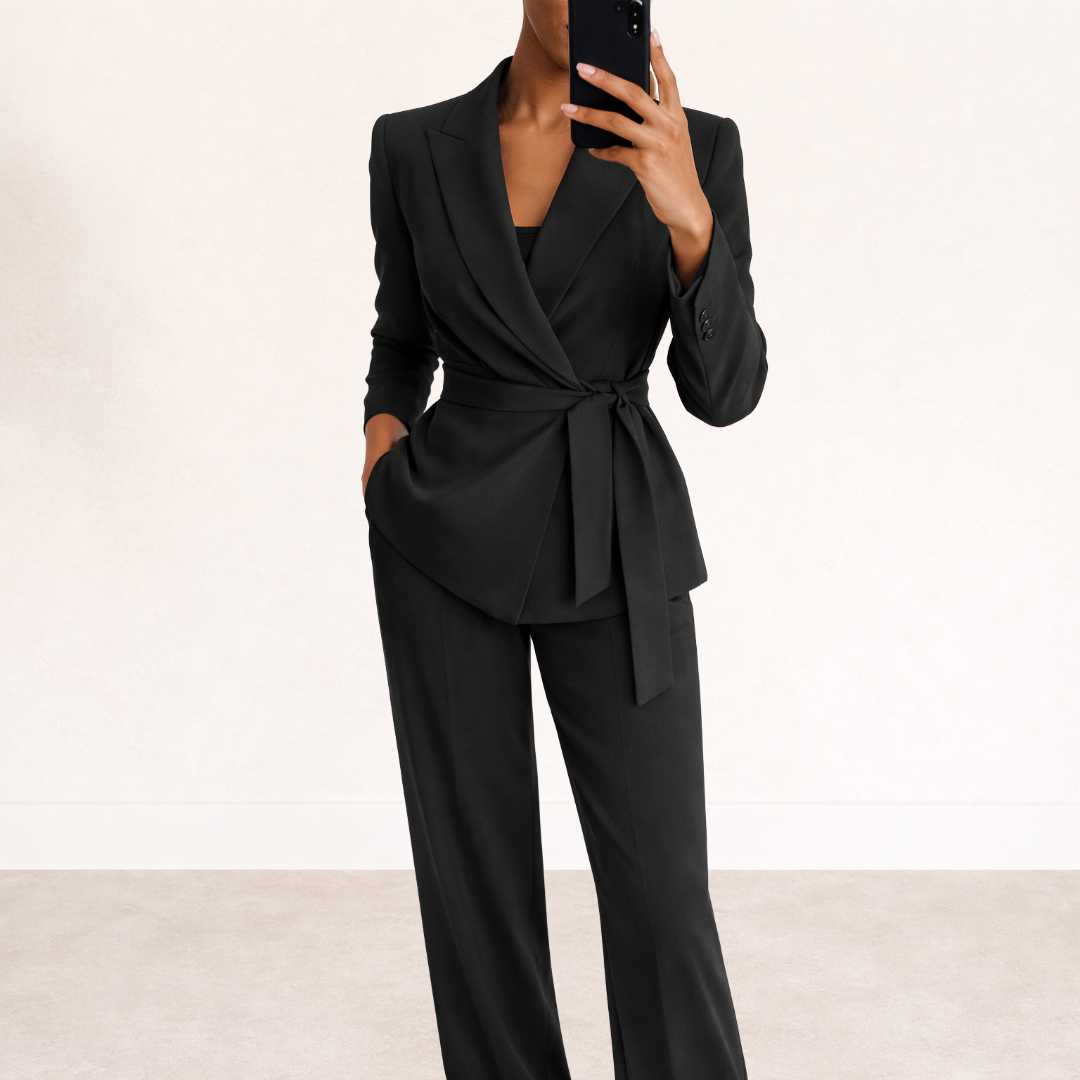 Millicent | Belted Blazer Suit
