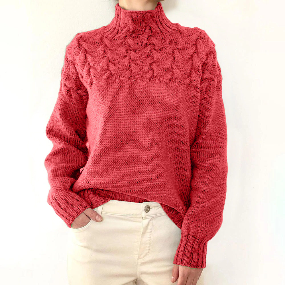 Myra – Cable Knit Turtleneck Jumper