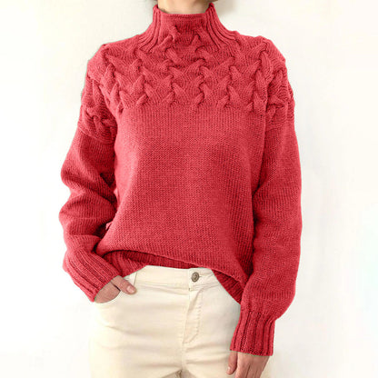 Myra – Cable Knit Turtleneck Jumper