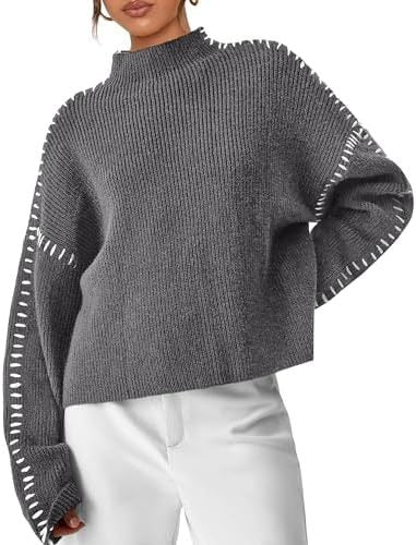 Jolene – Oversized Whipstitch Detail Jumper