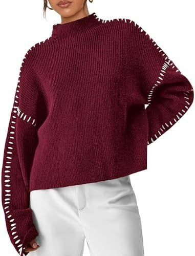 Jolene – Oversized Whipstitch Detail Jumper