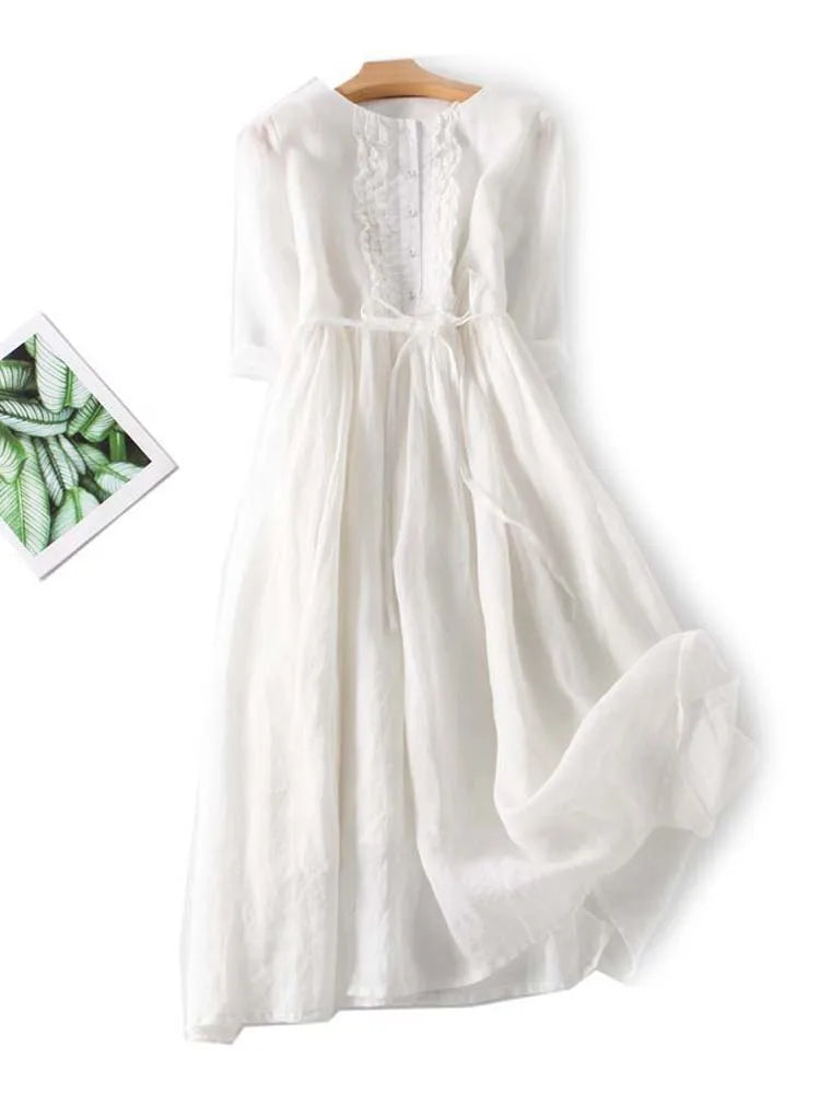 Krystyn | Stylish Linen-Look Dress