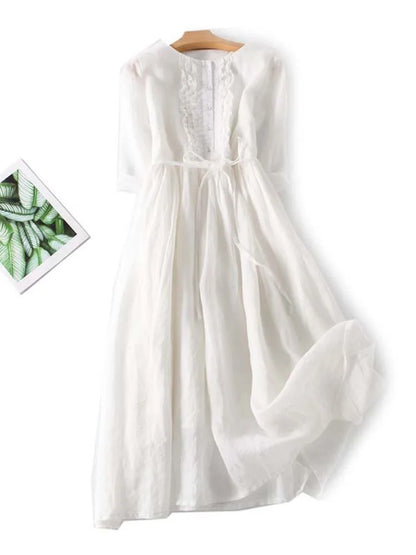 Krystyn | Stylish Linen-Look Dress