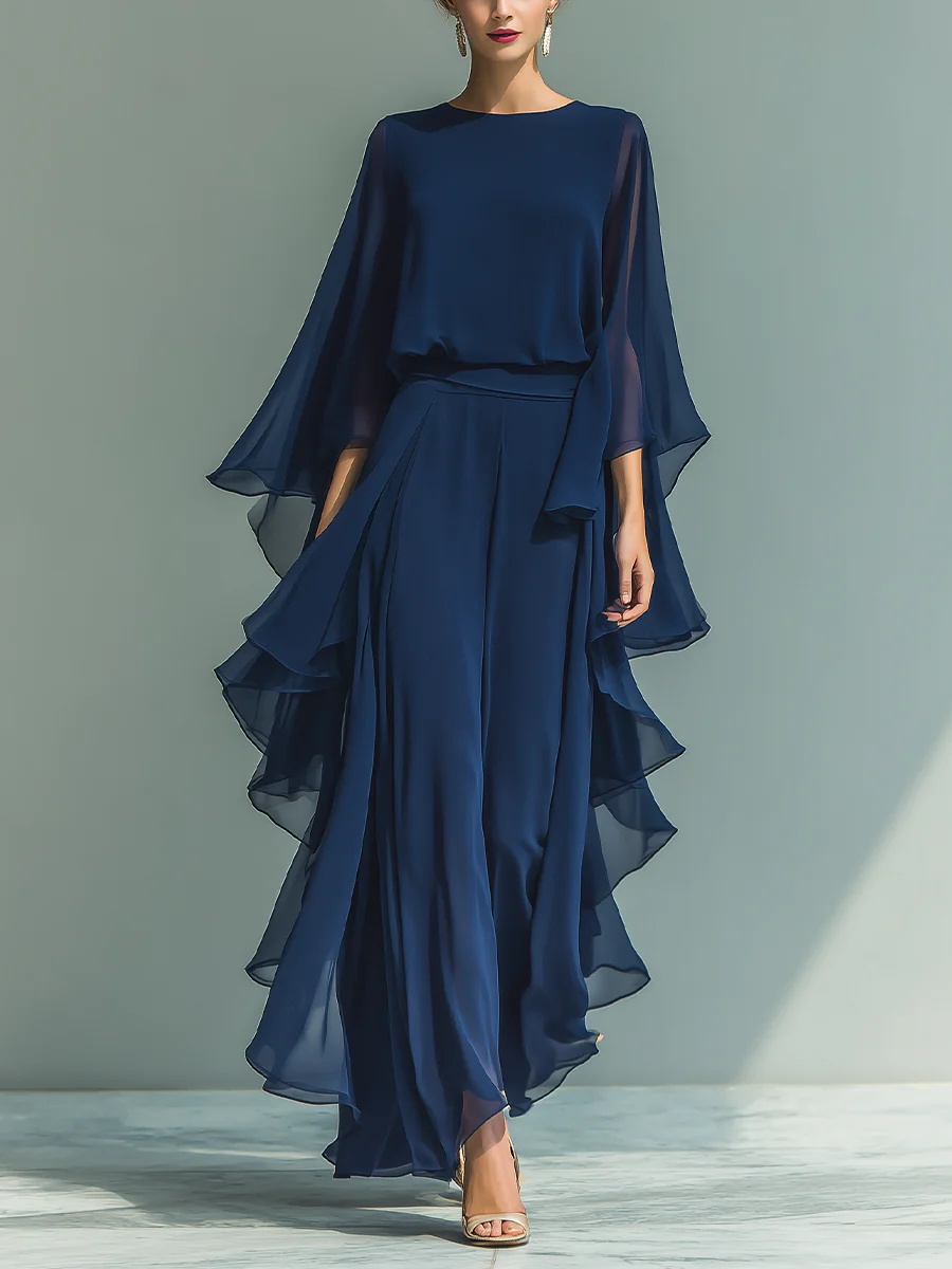 Emelia | Elegant Flowing Evening Jumpsuit