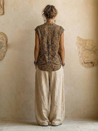 Jill – Relaxed Wide-Leg Three-Piece Set
