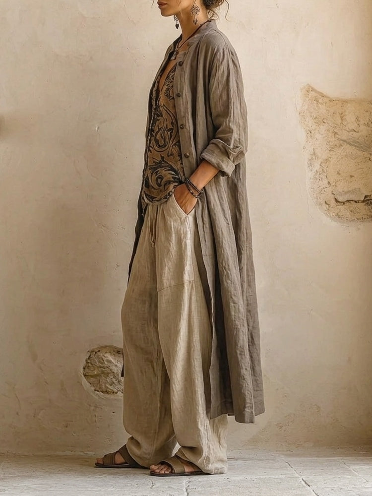 Jill – Relaxed Wide-Leg Three-Piece Set
