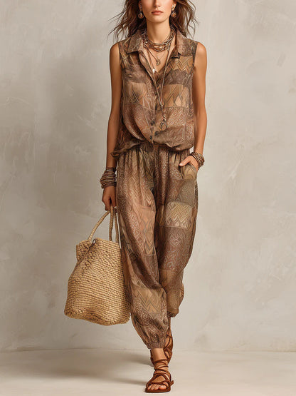 Armani | Relaxed Printed Jumpsuit