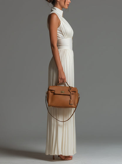 Henrietta – Pleated Wide-Leg Elegant Jumpsuit