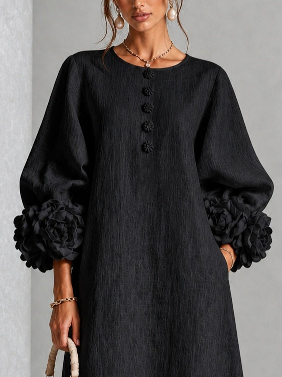 Leonie – Sculptural Cuff Midi Dress