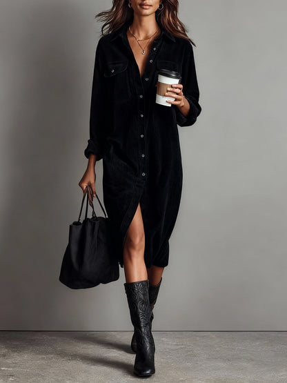 Zaiya | Relaxed Button Midi Dress