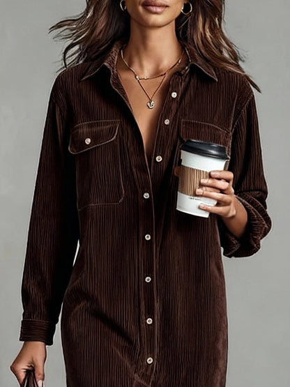 Zaiya | Relaxed Button Midi Dress