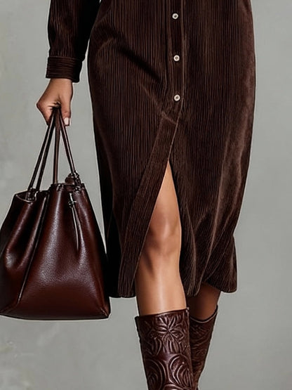 Zaiya | Relaxed Button Midi Dress