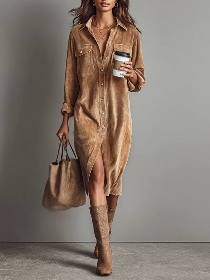 Zaiya | Relaxed Button Midi Dress