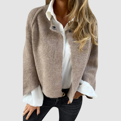 Cora – Soft Knit Cardigan with Jewel Buttons