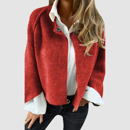 Cora – Soft Knit Cardigan with Jewel Buttons