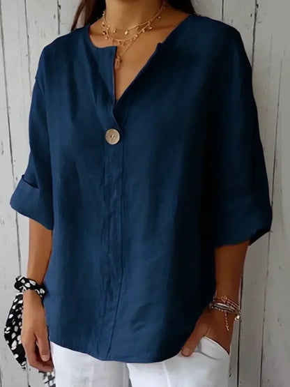 Idalia | Casual V-Neck Blouse