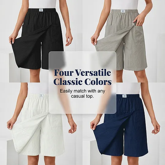 Clarissa – Relaxed Wide Leg Casual Shorts