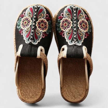 Kalani | Comfortable Handmade Floral Mules