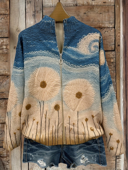 Thelma – Meadow Scene Zip-Up Jacket