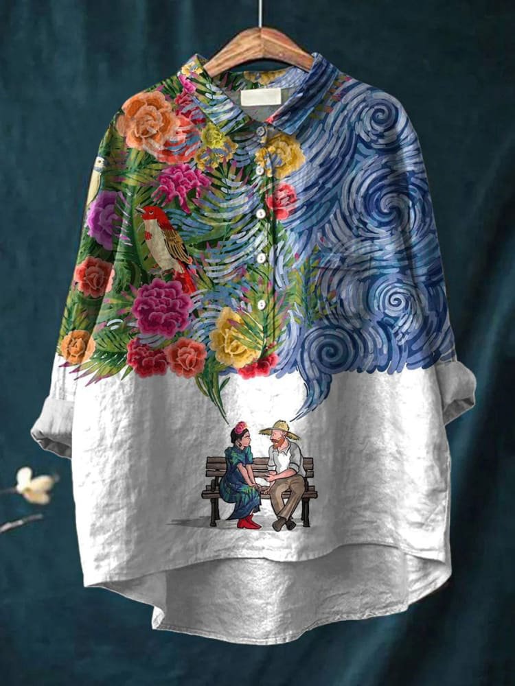 Kylie | Artistic Garden Dream Women's Casual Blouse