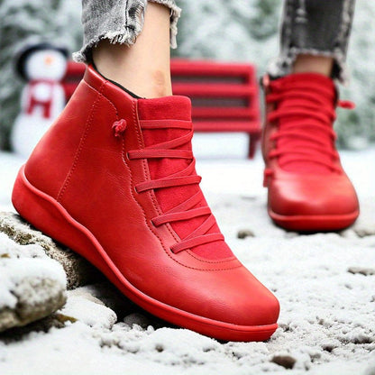 Carla – Lace-Up High-Top Ankle Boots