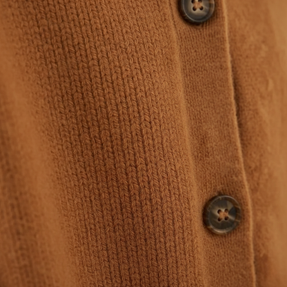 Donna – Button-Up Collared Knit Cardigan