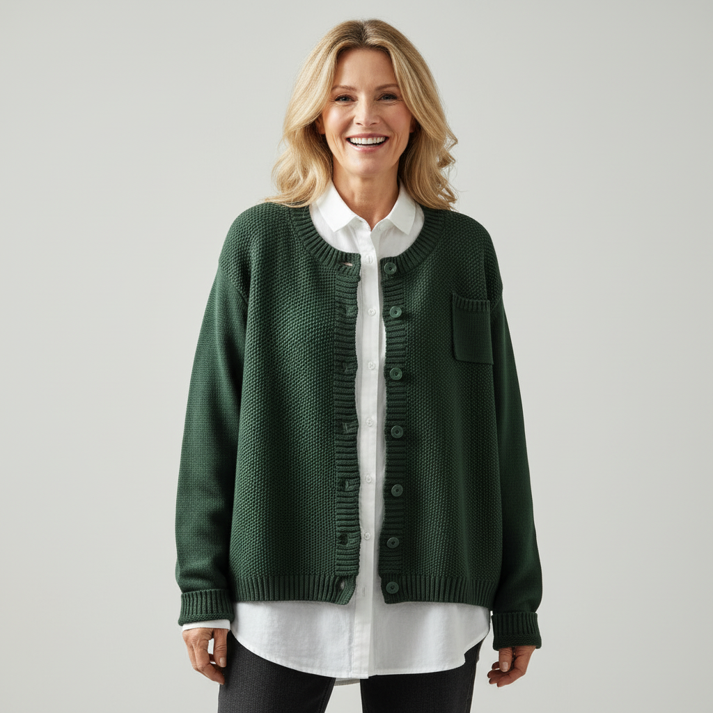 Francine – Cosy Knit Button-Up Cardigan