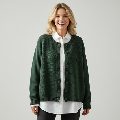 Francine – Cosy Knit Button-Up Cardigan