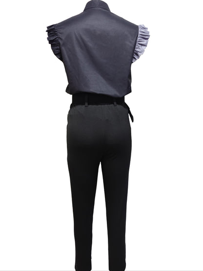 Lucinda | Elegant Set with Ruffled Sleeves