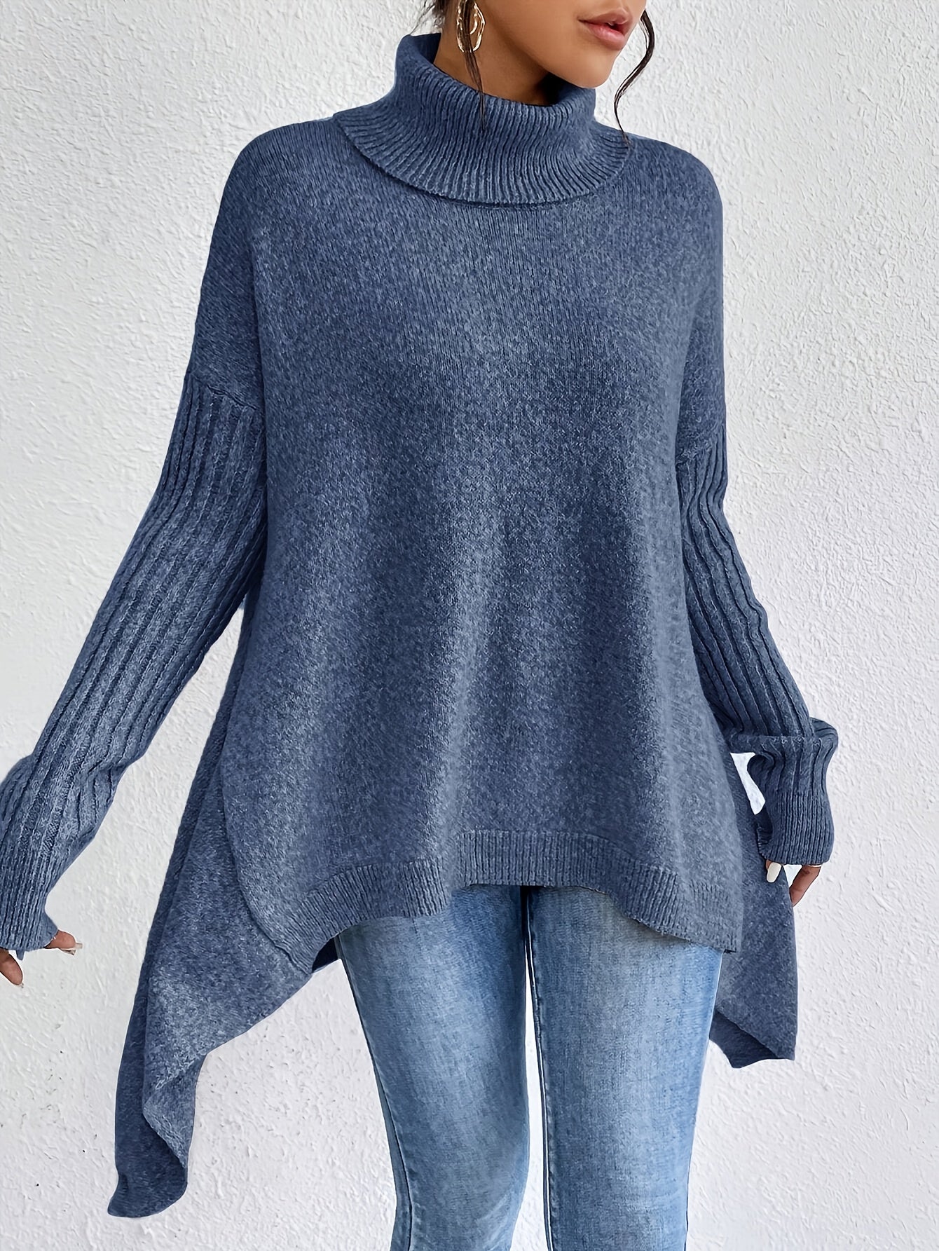 Jodi – Turtleneck Oversized Casual Jumper