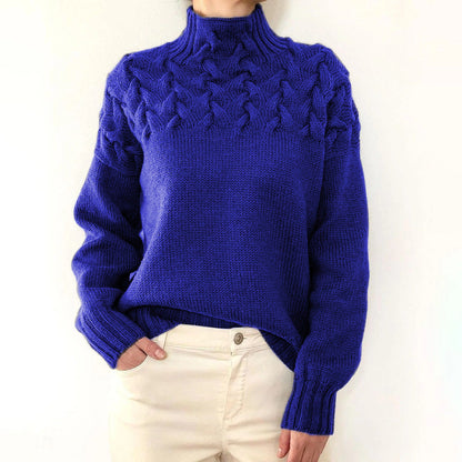 Myra – Cable Knit Turtleneck Jumper