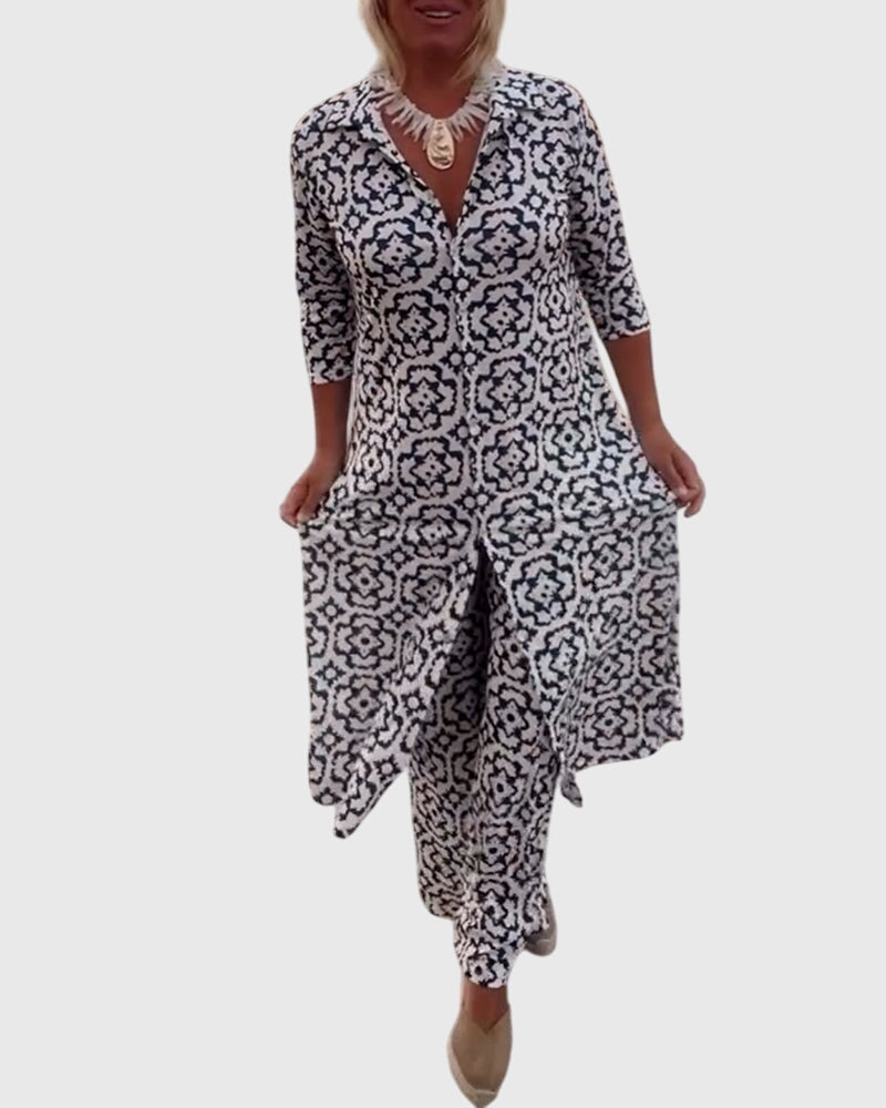 Sydnee | Elegant Vintage Two-Piece Set