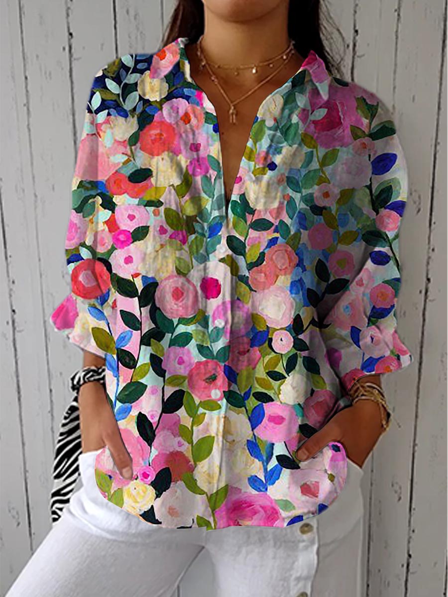 Gwendolyn | Bloom Canvas Blouse