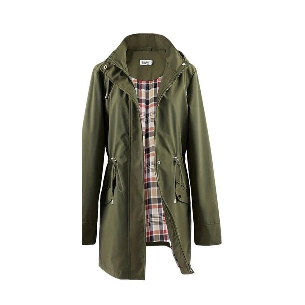 Kristy – Hooded Windproof Jacket with Checked Lining