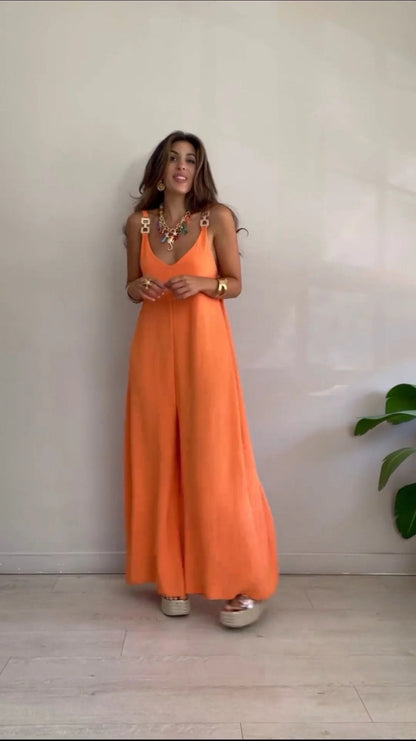 Willa – Relaxed Wide-Leg Sleeveless Jumpsuit