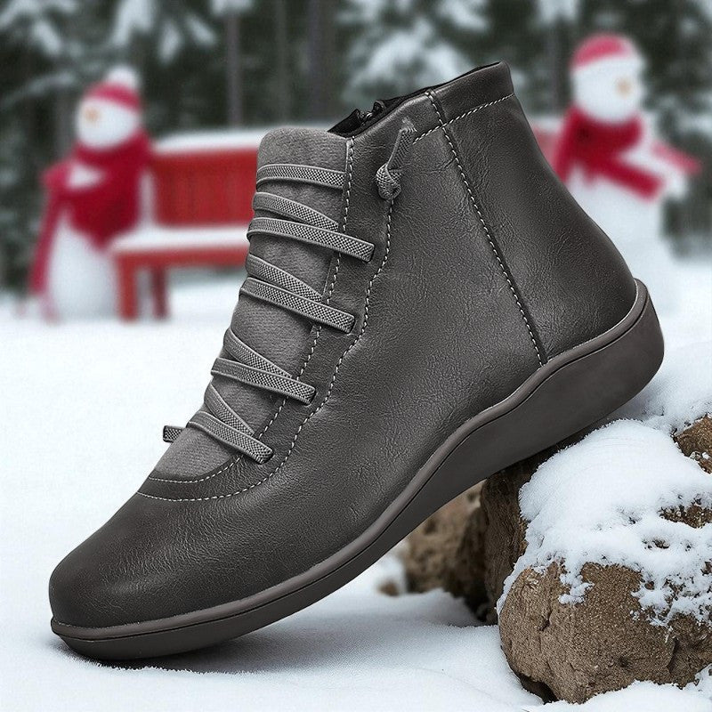 Carla – Lace-Up High-Top Ankle Boots
