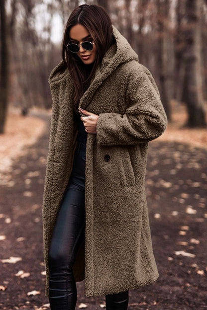 Rosemary – Oversized Teddy Fleece Coat