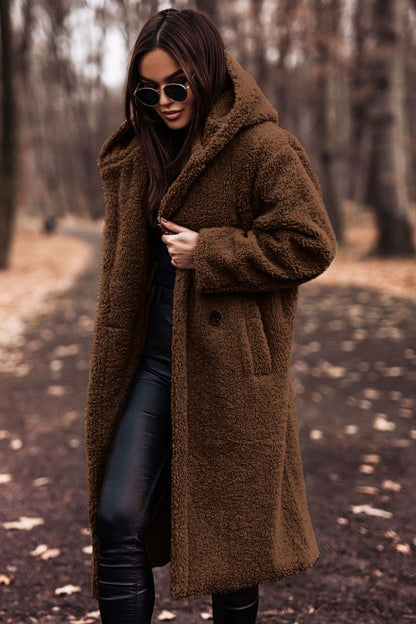 Rosemary – Oversized Teddy Fleece Coat