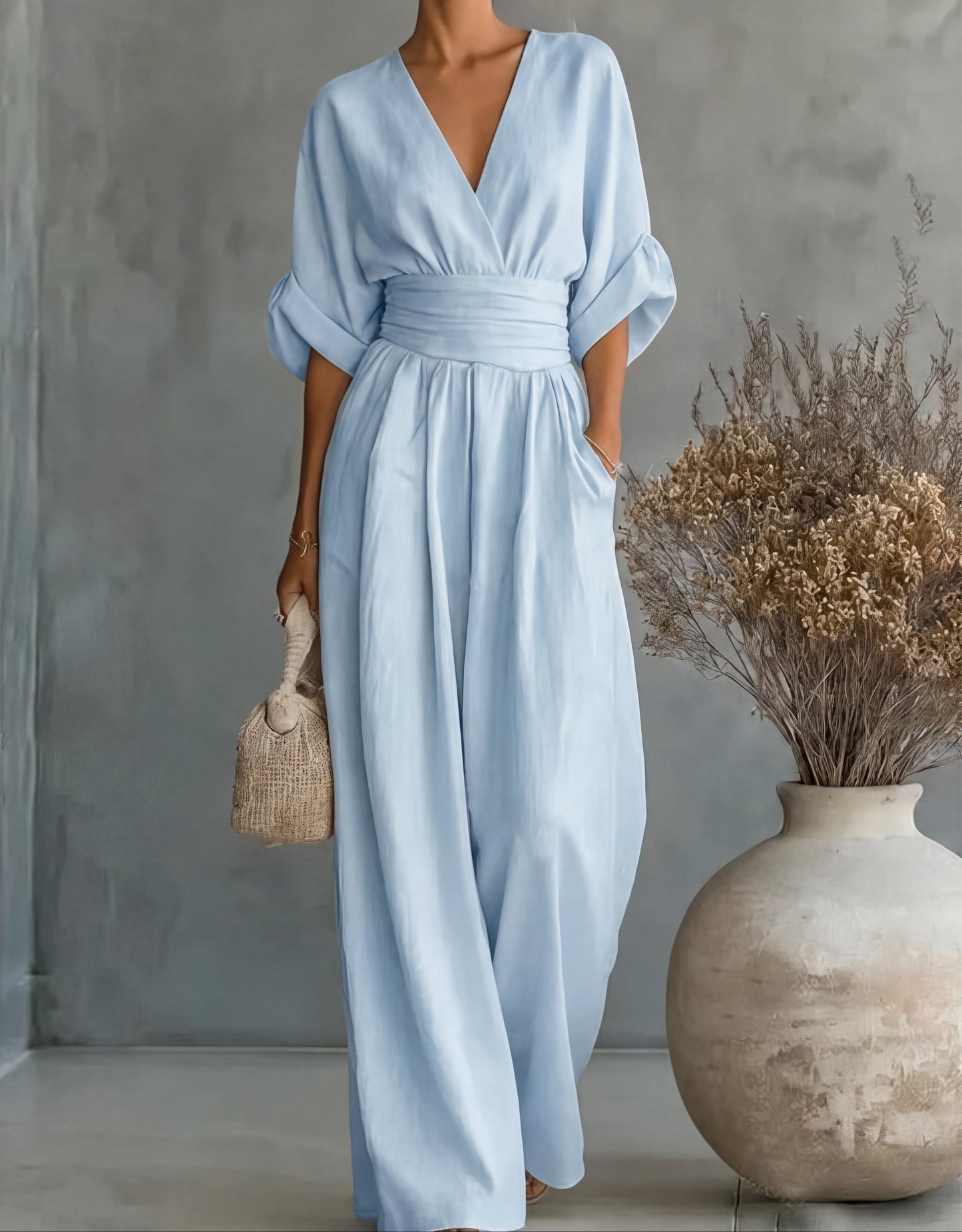 Josephine – Wide-Leg Belted Jumpsuit