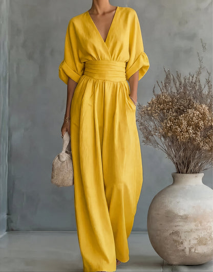 Josephine – Wide-Leg Belted Jumpsuit